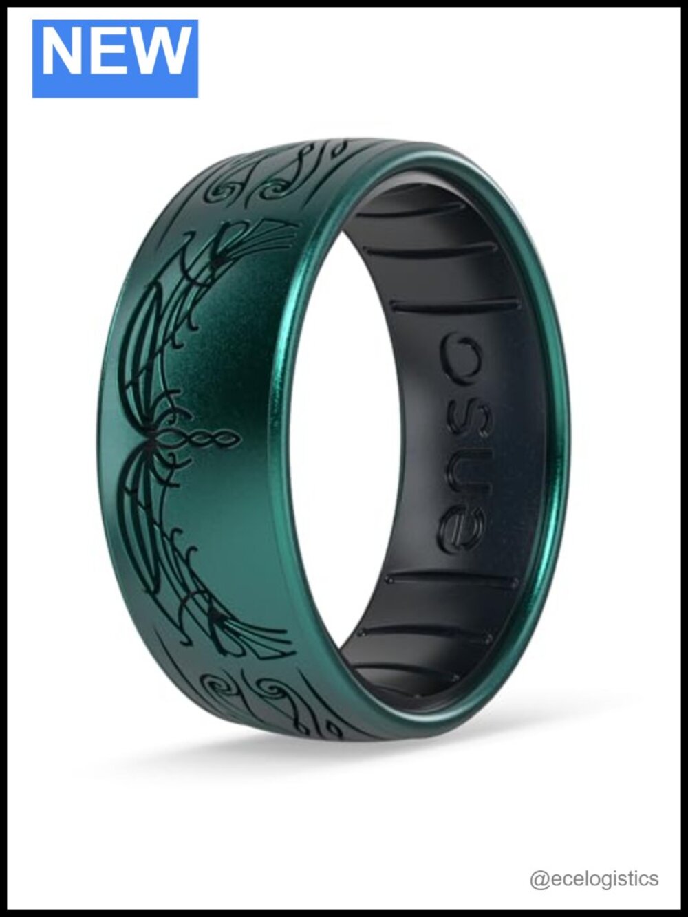 Enso Rings Lord of the Rings Collection - Comfortable DualTone Silicone Rings -